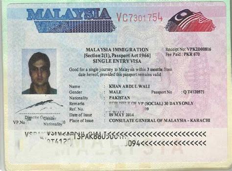 malaysia visa for pakistani